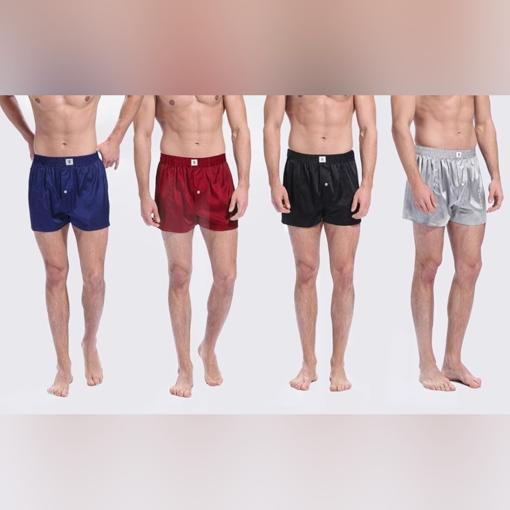 Lilysilk Ultimate Comfortable Silk Boxerโ For Men Sz XXL 4 Set